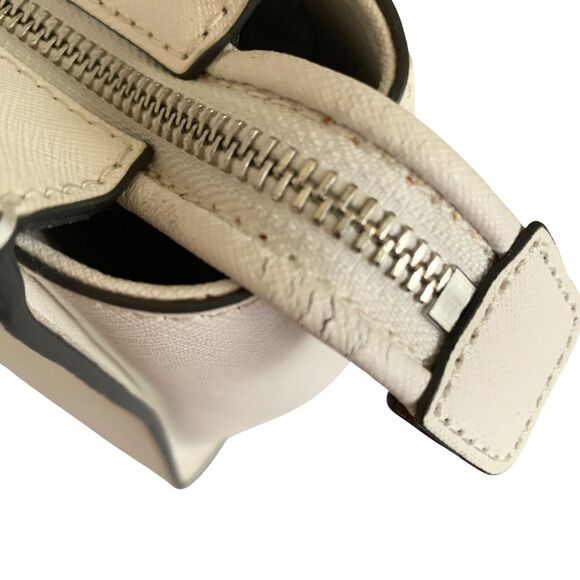 Kate Spade White Logo Leather Satchel / Crossbody Medium Silver-tone Hardware - Picture 11 of 11